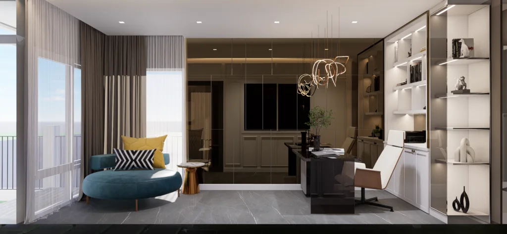 perfect place ตกแต่ง built-in ห้องทำงาน