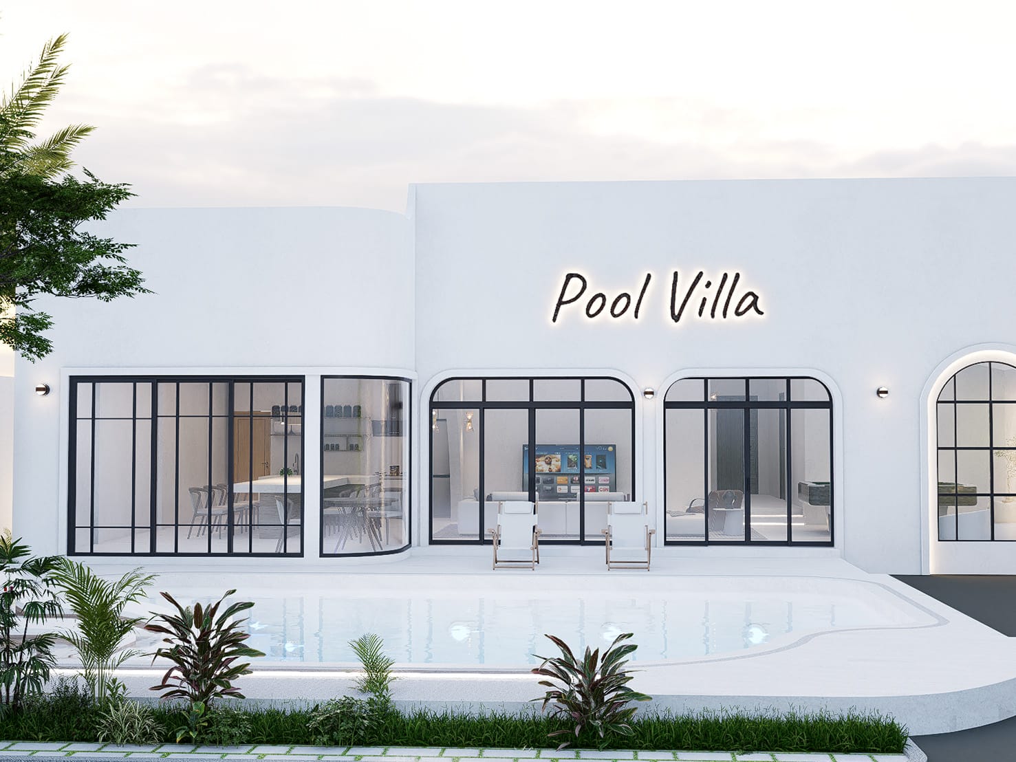 pool villa รีโนเวท ต่อเติม built-in