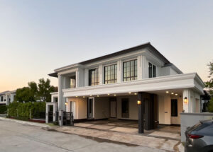 เศรษฐสิริ ประชาชื่น 2 setthasiri chaengwattana-prachauen ต่อเติม หลังคา โรงจอดรถ